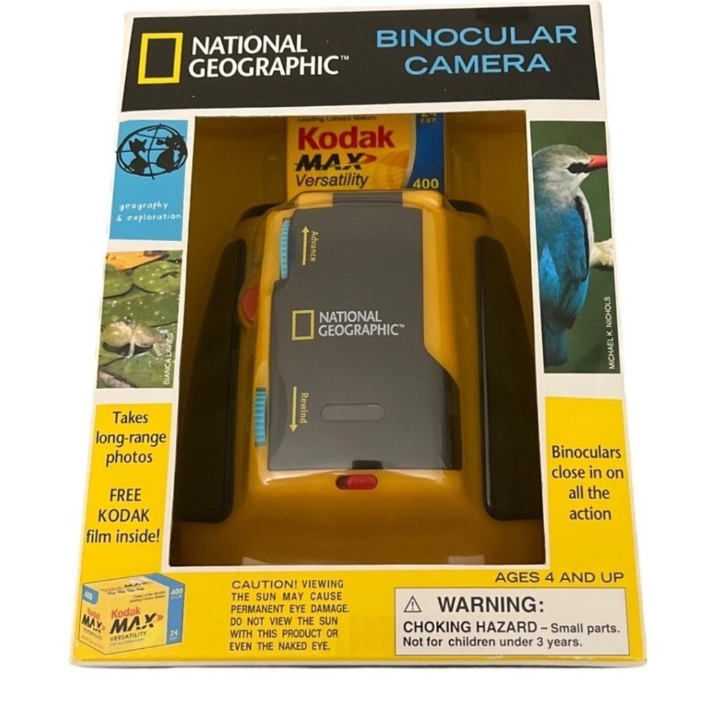 National Geographic Binocular Camera 24 Exposure Kodak Film Geography Explore